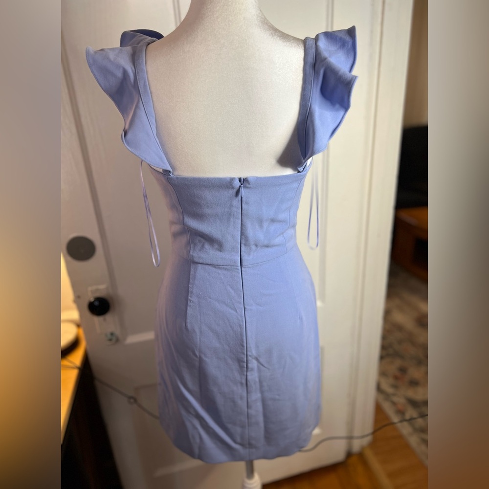 French Connection Lavender Ruffle Mini Dress - Picture 3 of 5